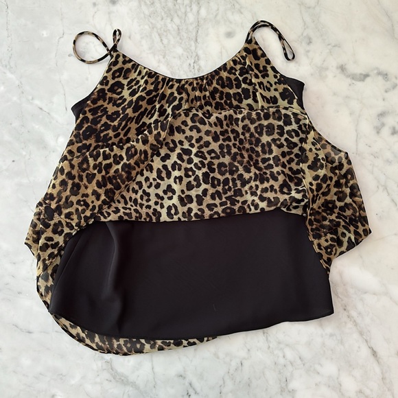 Aqua for Bloomingdale’s Leopard Tank Size Small - Picture 6 of 7